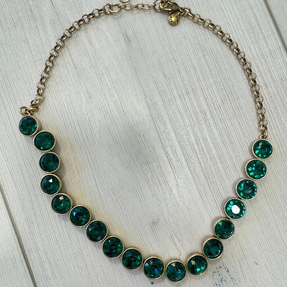 J. Crew Emerald Necklace